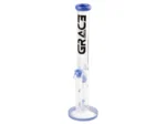 Grace Glass | Limited Edition Straight Blue Bong | H:41cm Socket:18,8cm TH:5mm