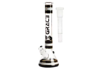 Grace Glass | Striped Series Black H:32cm - Ø:50mm - SG:29mm