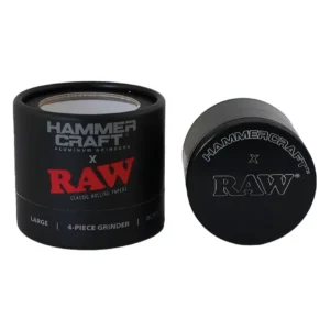 Raw Hammer craft Large alluminium grinder black 60mm