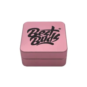 Best buds flat square alluminium grinder flamingo 50mm