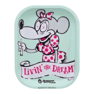 G-Rollz | Banksy's Graffiti 'Livin' the Dream' Small Tray 14 x 18cm