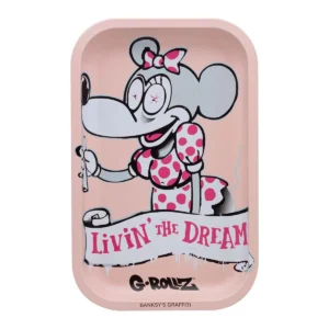 G-Rollz | Banksy's Graffiti 'Livin' the Dream' Medium Tray 17.5 x 27.5cm