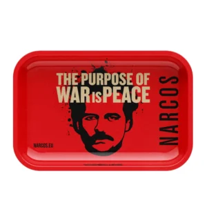 Narcos Metal Rolling Tray Red Small