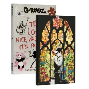 G-Rollz | Banksy's Graffiti - CHURCH OF GRAFFITI Canvas (32x45x2cm)