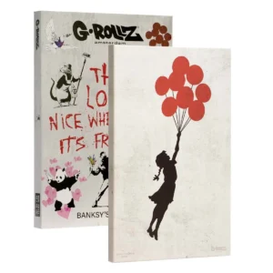 G-Rollz | Banksy's Graffiti - BALLOON GIRL Canvas (32x45x2cm)