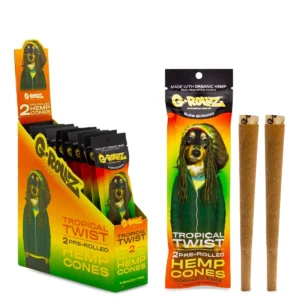 G-Rollz | 2x Mango Flavored | tropical twist Pre- Rolled Hemp Cones