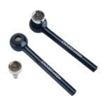 Champ High Pool Glass Black Pipes