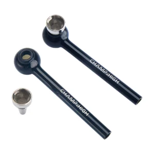 Champ High Pool Glass Black Pipes