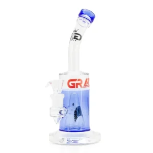 Grace Glass | Shark Attack Bong (Ocean Blue) – H:27.5cm – Ø:65/25mm – SG:18.8mm