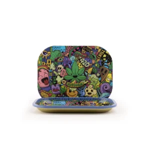 Euphoria Small Rolling Tray Set with Magnetic Cover WHIMSICAL